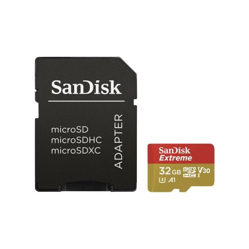  Sandisk Extreme MicroSHDC 32GB With Adapter 4K (100Mb/s Speed)