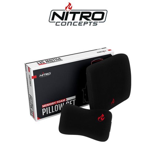 Nitro Concepts Memory Foam Pillow-Set black/red