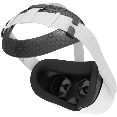 AMVR Head Back Padding, Gravity Pressure Balance Cushion Comfortable Soft TPU Pad Accessories for Oculus Quest 2 Headset (Black)