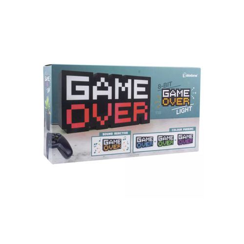 Paladone 8-Bit Pixel Game Over Light - Color Changing