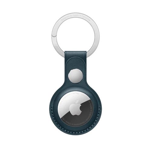  Apple AirTag Leather Key Ring - Baltic Blue