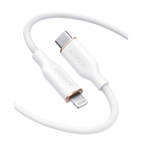  Anker Powerline III Flow USB-C To Lightning (1.8/6ft) - White