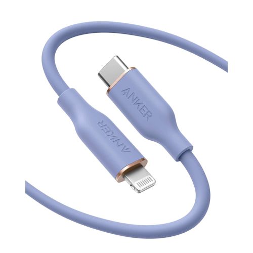 Anker Powerline III Flow USB-C To Lightning (0.9/3ft) - Purple