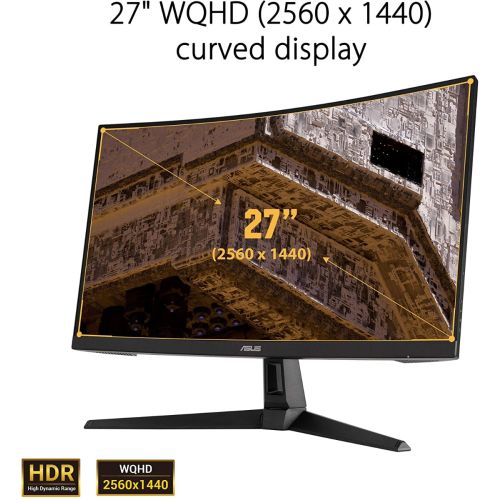 ASUS TUF VG27WQ1B 27inch Curved Gaming Monitor – 165Hz, 1ms - 2K 