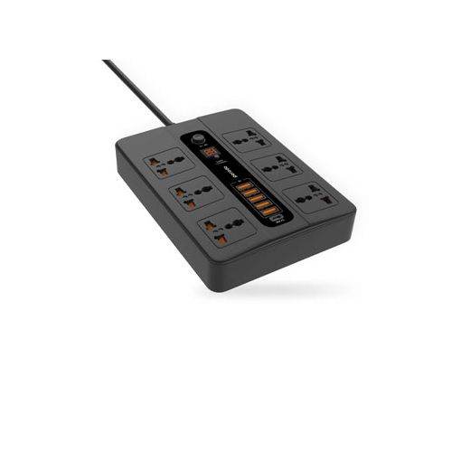  Porodo Multiport Super Hub Socket 5-USB / 6-AC / 1-USB-C PD