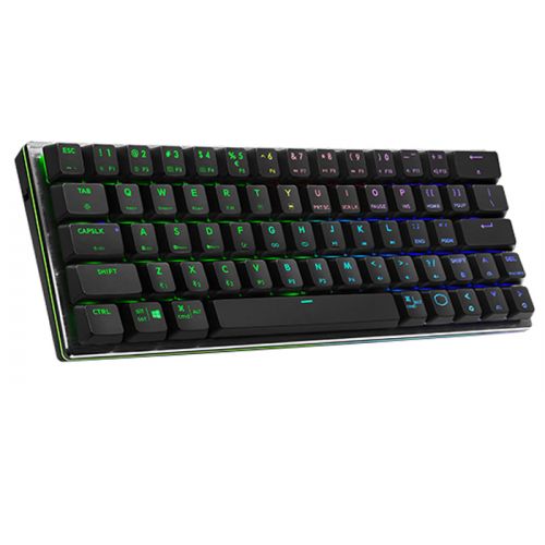Cooler Master SK622 60% Mechanical Keyboard (Clicky Mechanical Switch) - Low Profile RGB Blue 