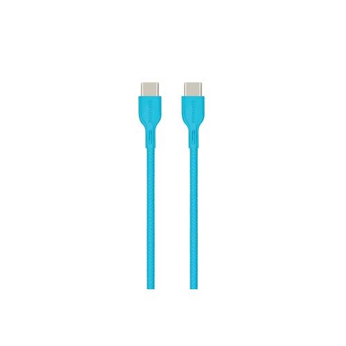 PROMATE POWERBEAM-CC USB-C TO USB-C DATA&CHARGE CABLE 60WATTS 120CM - BLUE