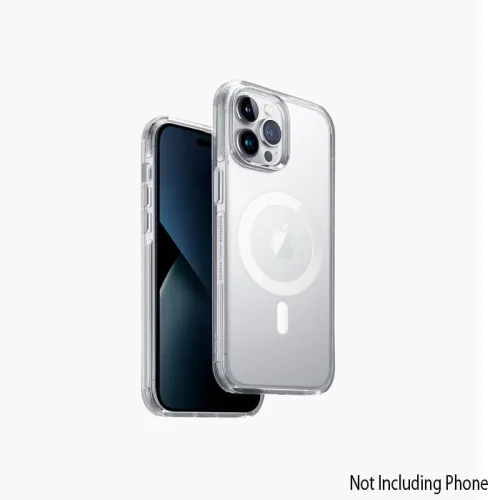 Uniq Hybrid Magclick Charging Combat Iphone 14 Pro Max - Dove (Satin Clear)