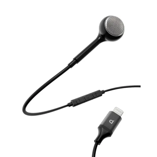 POWEROLOGY Mono Single Earphone Lightning Connector - Black 