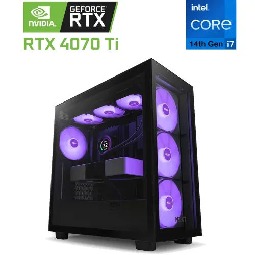 Nzxt H7 Elite Intel Core I7 - 14th Gen Rtx 4070ti Gaming Pc