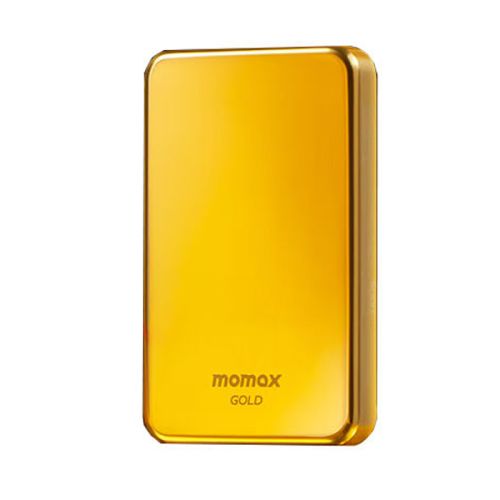 Momax Q.Mag Power 6 5000mAh Magnetic Wireless Battery Pack - Gold