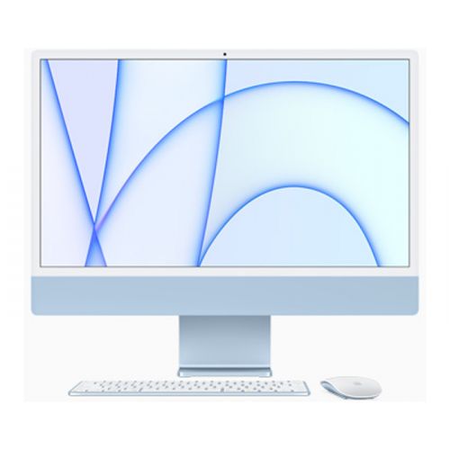 Apple Imac 24inch, Retina,4.5k Display,M1 Chip 8-core Cpu,8-core Gpu,512GB SSD 16GB Ram(A2438)(Arabic) - Blue