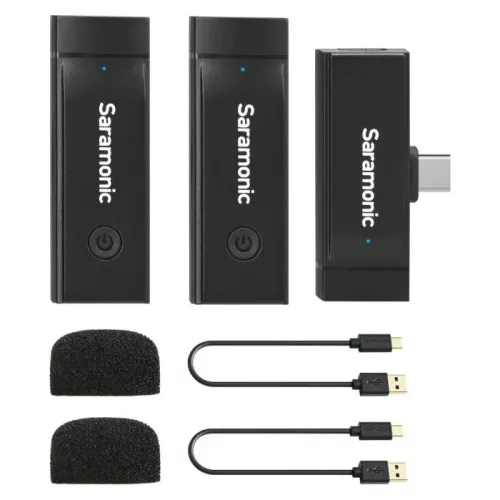 SARAMONIC BLINK GO-U2 2.4GHZ DUAL CHANNEL WIRELESS MICROPHONE SYSTEM
