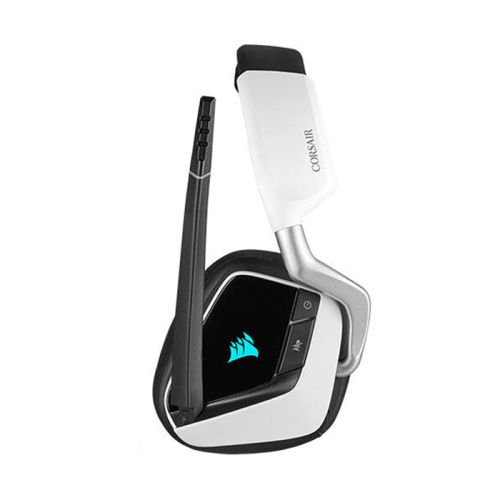 Corsair VOID RGB ELITE Wireless Premium Gaming Headset with 7.1 Surround Sound - White 