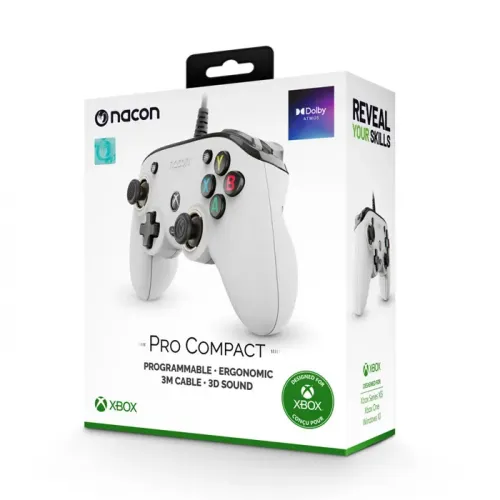  Nacon Pro Compact Gaming Controller Xbox One/ Series X/S - white