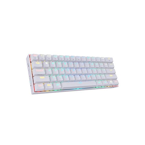  REDRAGON DRACONIC WIRELESS RGB MECHANICAL KEYBOARD (WHITE) - DUST-PROOF BROWN