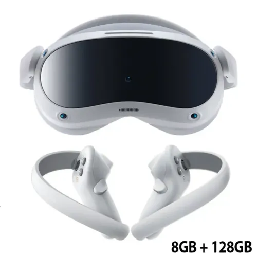 PICO 4 All-In-One VR Headset, 8GB + 128GB Storage - White-Gray