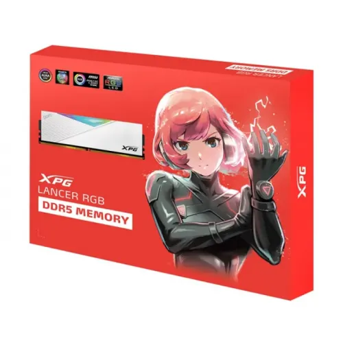 XPG Lancer RGB (16X2) 32GB DDR5-6400 Memory - White 
