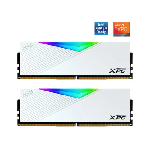 XPG Lancer RGB (16X2) 32GB DDR5 - 5600MT/S Memory - White 