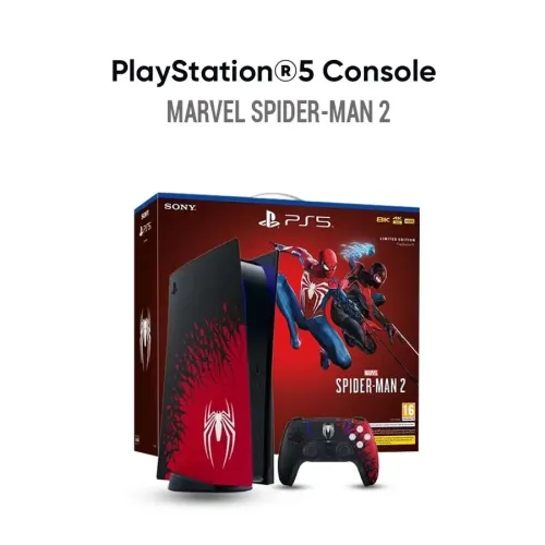 Playstation5 Console - Marvel’s Spider-man 2 Limited Edition R2 With Includes Voucher Code Bundle 