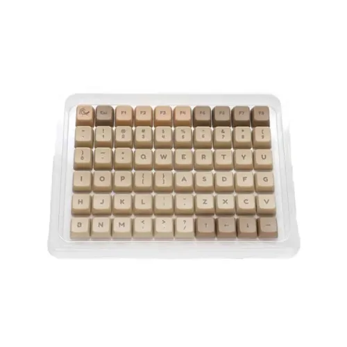 DUCKY PBT Dye-Sublimation MDA Profile 132-Keycaps Set - Boba Tea
