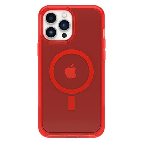  OtterBox iPhone 13 Pro Symmetry Plus Clear Case for MagSafe - Translucent Red