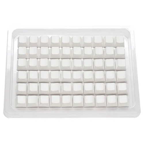 Ducky Pbt Single-shot Cherry Profile 132-keycaps Set - Blank White