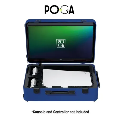 Indi-Gaming Poga Lux Portable Gaming Monitor for Sony PlayStation PS5 - Blue 