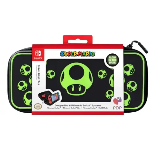 PDP: Nintendo Switch - Lite & OLED Model Travel Case Plus (All Console) - Super Mario - Glow in the Dark 