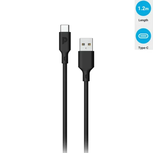 Powerology USB-A to Type-C Data Fast Charge Cable - 1.2m / 4ft