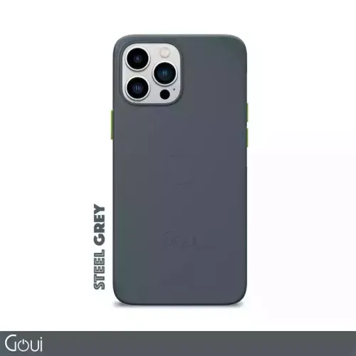 Goui Magnetic Cover With Magnetic Bar For Iphone 15 Pro Max 6.7-inch (Steel Grey)