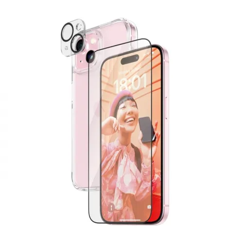 Panzerglass 3-in-1 Pack Iphone 15 6.1 Inch 360 Bundle With D30 - Clear