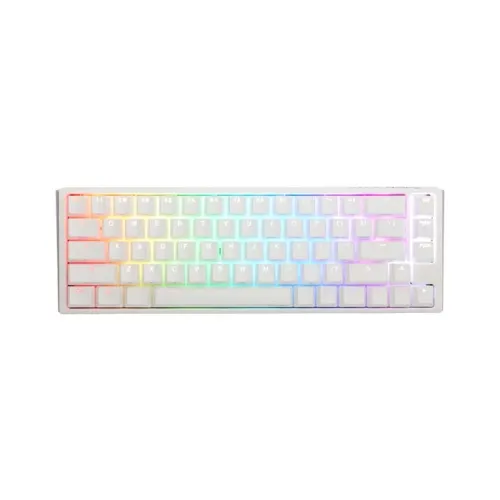 Ducky One 3 Sf - Blue Switch Hot-swap Rgb Mechanical Keyboard - Aura White