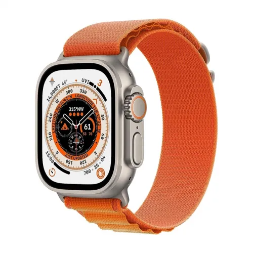  Apple Watch Ultra, 49mm, Titanium Case, Orange Alpine Loop - Large (Gps + Cellular)