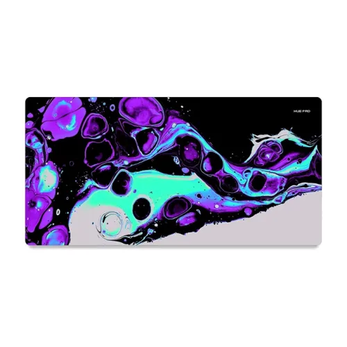 Huepad Nebula Series Premium Gaming Mouse Pad, Xl Desk Pad With Carry Case Tube 90x40 Cm - Dumbella Nebula - Cold