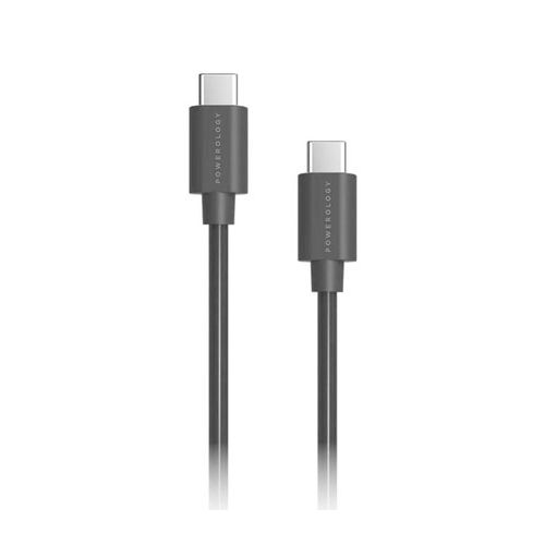 POWEROLOGY DATA FAST CHARGE 1.2/4FT USB-C TO USB-C CONNECTOR CABLE - BLACK