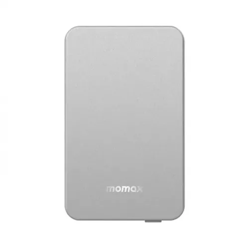 Momax Q.Mag Power 6 Magnetic Wireless Battery Pack 5000mAh - Silver 