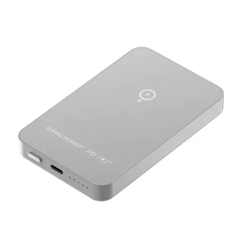 Momax Q.Mag Power 6 Magnetic Wireless Battery Pack 5000mAh - Silver 