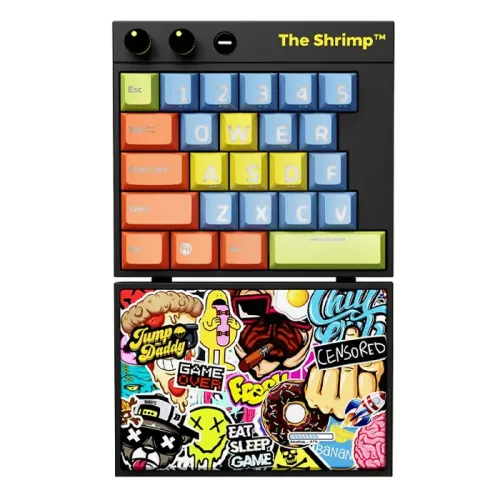 The Shrimp Mechanical Micro Gaming Keyboard - Model 1 Bomber 