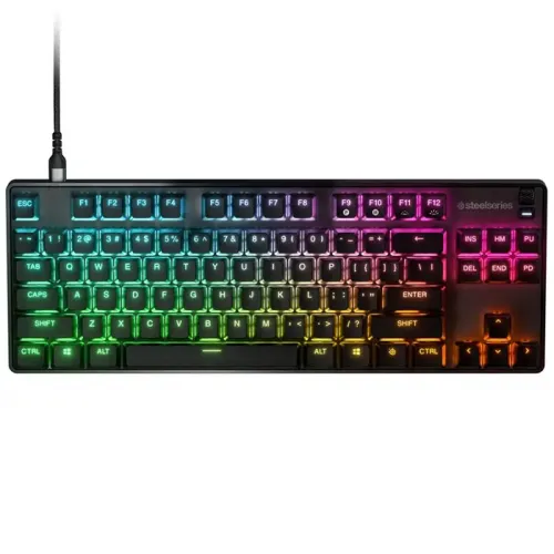 SteelSeries - Apex 9 TKL OptiPoint US RGB Wired Gaming Keyboard - Linear Optical Switchs