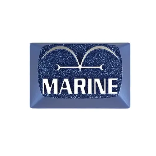 ZomoPlus Customized MARINE Cherry MX Switches And Clones, One Piece Theme Metal Keycap With CNC Engraving (1.5u Size) For Mechanical Gaming Keyboard