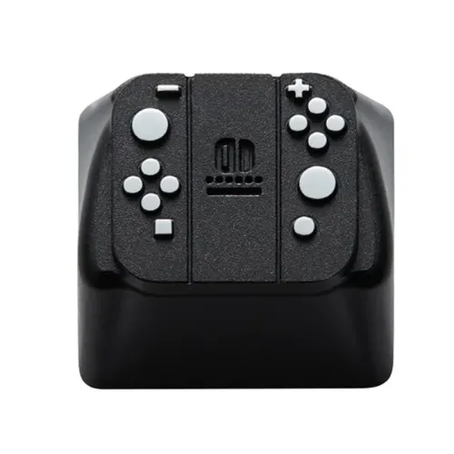 ZomoPlus Customized GAME PAD I Cherry MX Switches And Clones, Game And Movie Theme Metal Keycap With CNC Engraving (1u Size) For Mechanical Gaming Keyboard - Black/Silver