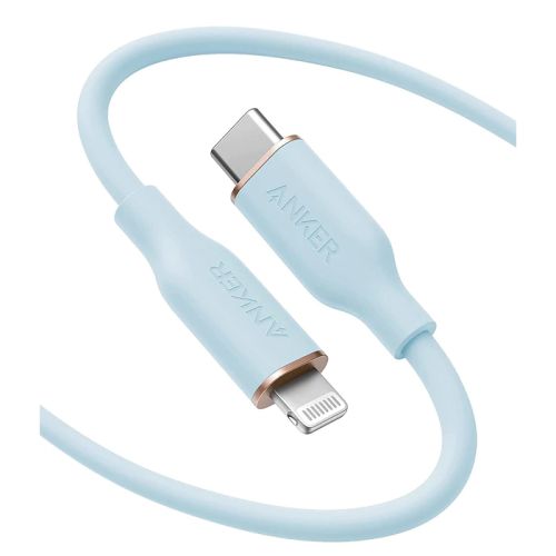 PowerLine III Flow USB-C to Lightning Cable - (1.8M/6FT)  - Blue
