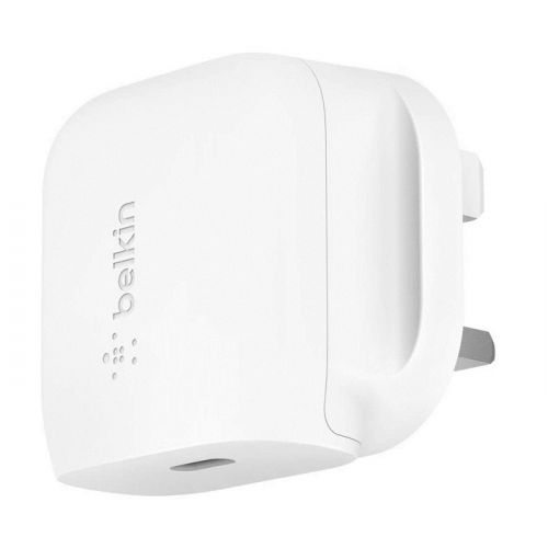 Belkin 20W USB-C Wall Charger Power Delivery (PD) - White 