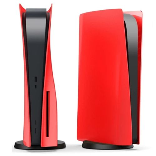 PS5 Game Console Replacement Shell Host Protection (for PS5 disc version) - Red 