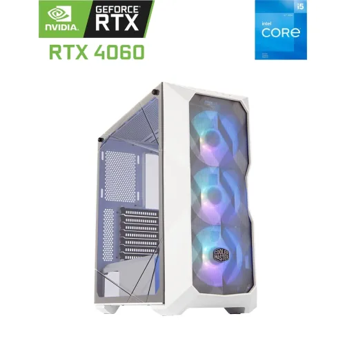 Cooler Master Box Td500 Mesh Intel Core I5-12400f Cpu (12th Gen) Gmaing Pc - White