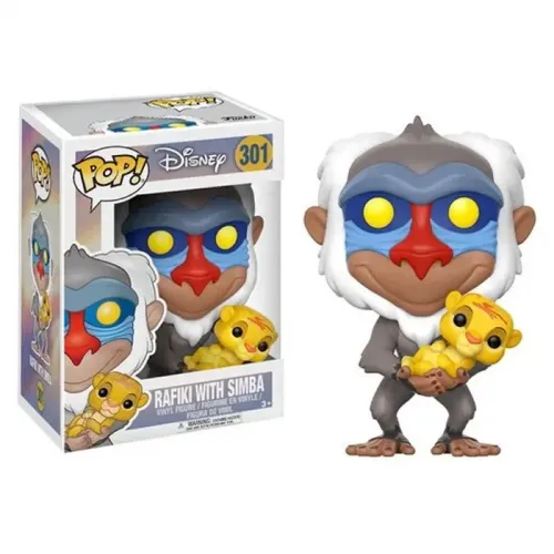  Funko POP!DISNEY: Lion King - Rafiki Holding Baby Simba 