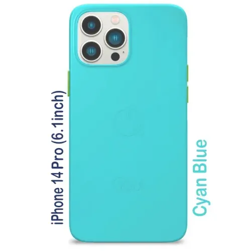 Goui iPhone 14 Pro (6.1inch) Magnetic Case with Magnetic Bars - Cyan Blue