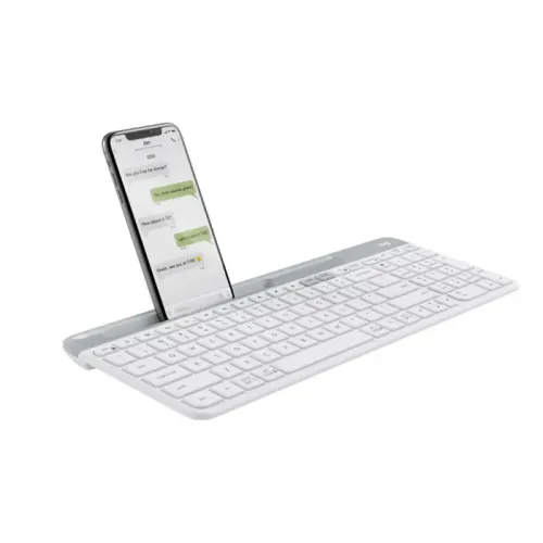Logitech K580 Slim Multi-Device Wireless Keyboard - Off White Arabic/English