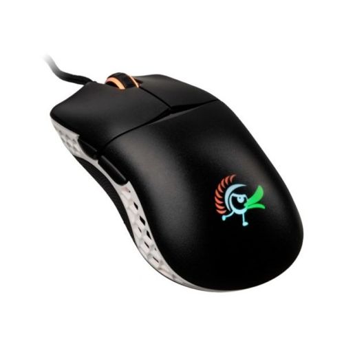Ducky Feather Hauno Switch RGB Wired Gaming Mouse - Black and White